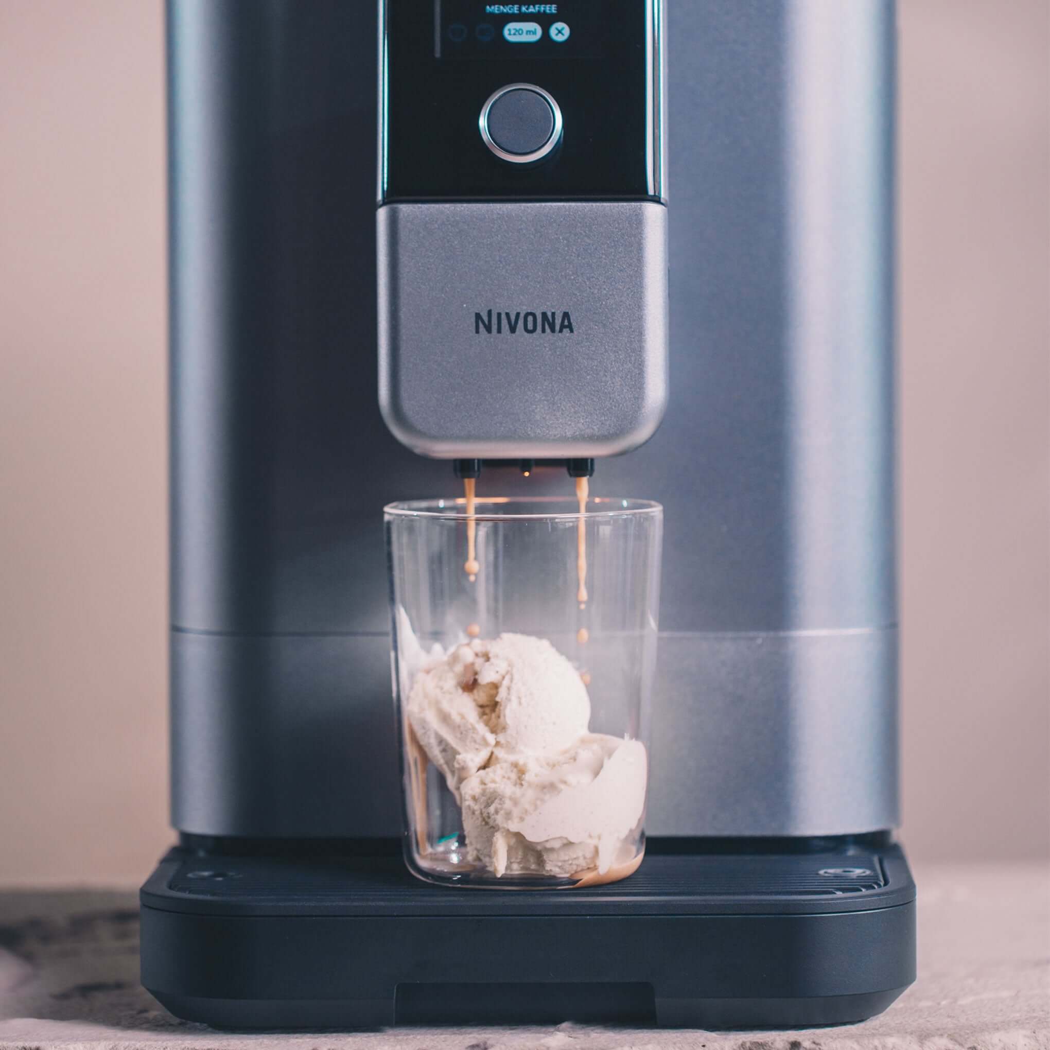 NIVO 8107 Cafe Romatica Plus coffee machine side angle