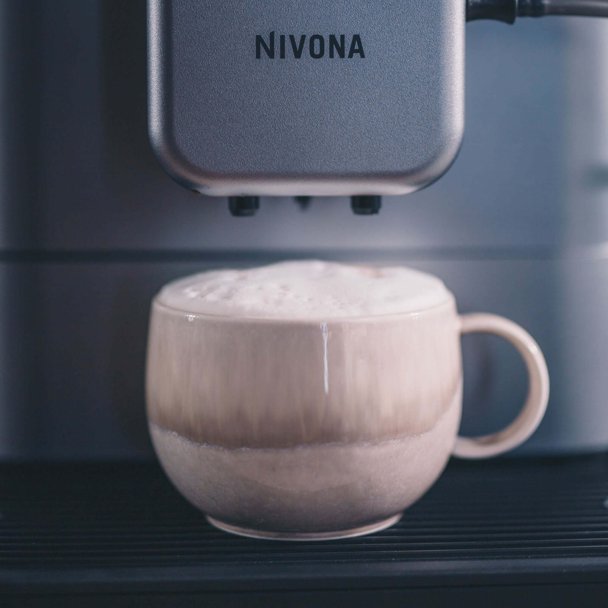 NIVO 8107 Cafe Romatica Plus coffee machine side angle