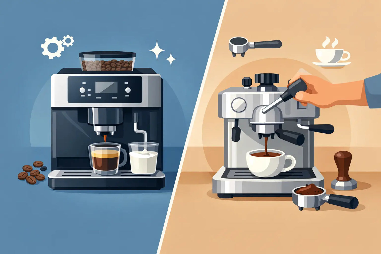 Automatic Espresso Machine vs Manual